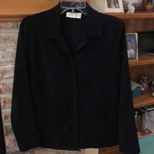 All black jacket with buttons